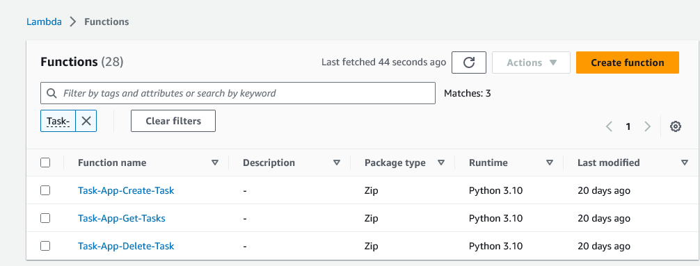 Lambda-for-task-functionalities